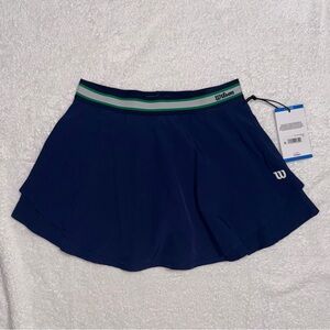 Wilson  Navy Blue Skirt with Green Stripe